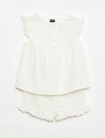 Pijama corto de camiseta de tirantes + short - 2 piezas