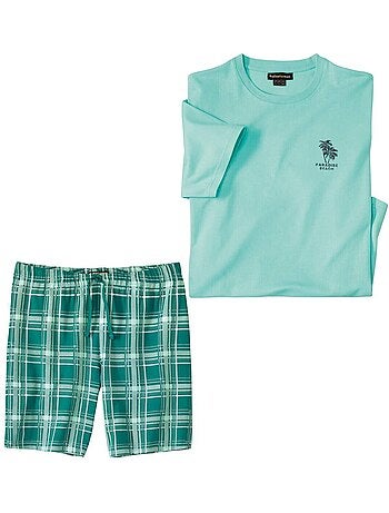 Pijama corto de jersey de algodón paradise beach