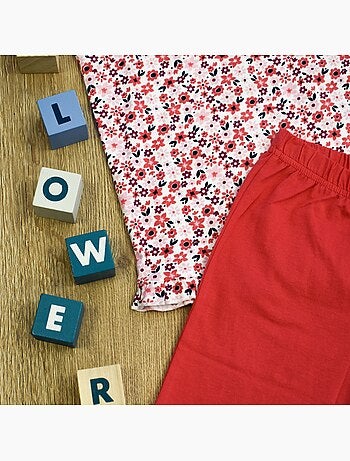 Pijama corto de jersey 'Flower Power' 'DOO&BO'