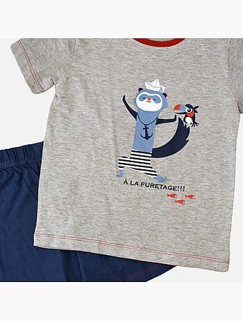 Pijama corto de jersey Moussaillon 'DOO&BO'