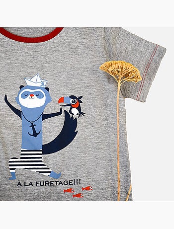 Pijama corto de jersey Moussaillon 'DOO&BO'