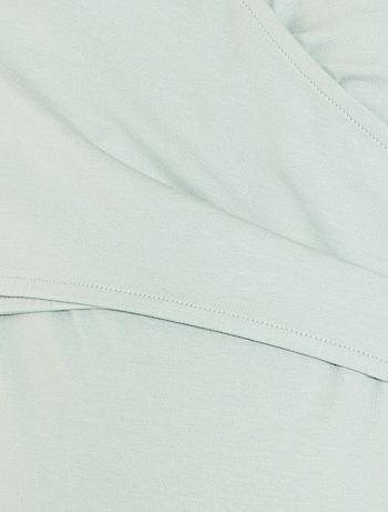 Pijama corto de premamá y lactancia - AZUL - Kiabi - 18.00€