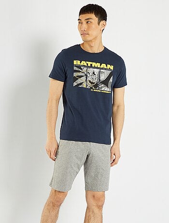 Pijama corto de punto 'Batman' - 2 piezas - Kiabi