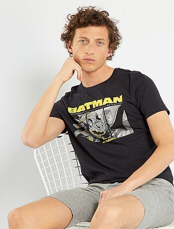 Pijama corto de punto 'Batman' - 2 piezas - Kiabi