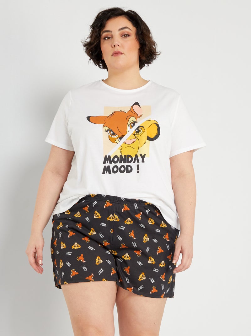 Pijama corto de punto 'Disney'  - 2 piezas simba - Kiabi