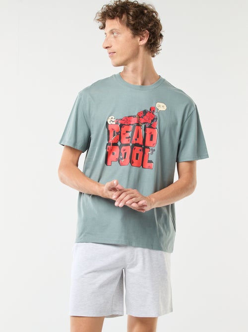 Pijama corto 'Deadpool' 'Marvel' camiseta de manga corta + short - 2 piezas - Kiabi