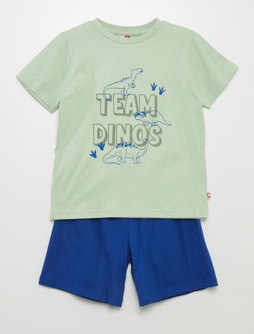 Pijama corto 'dinosaurios' - 2 piezas - Kiabi