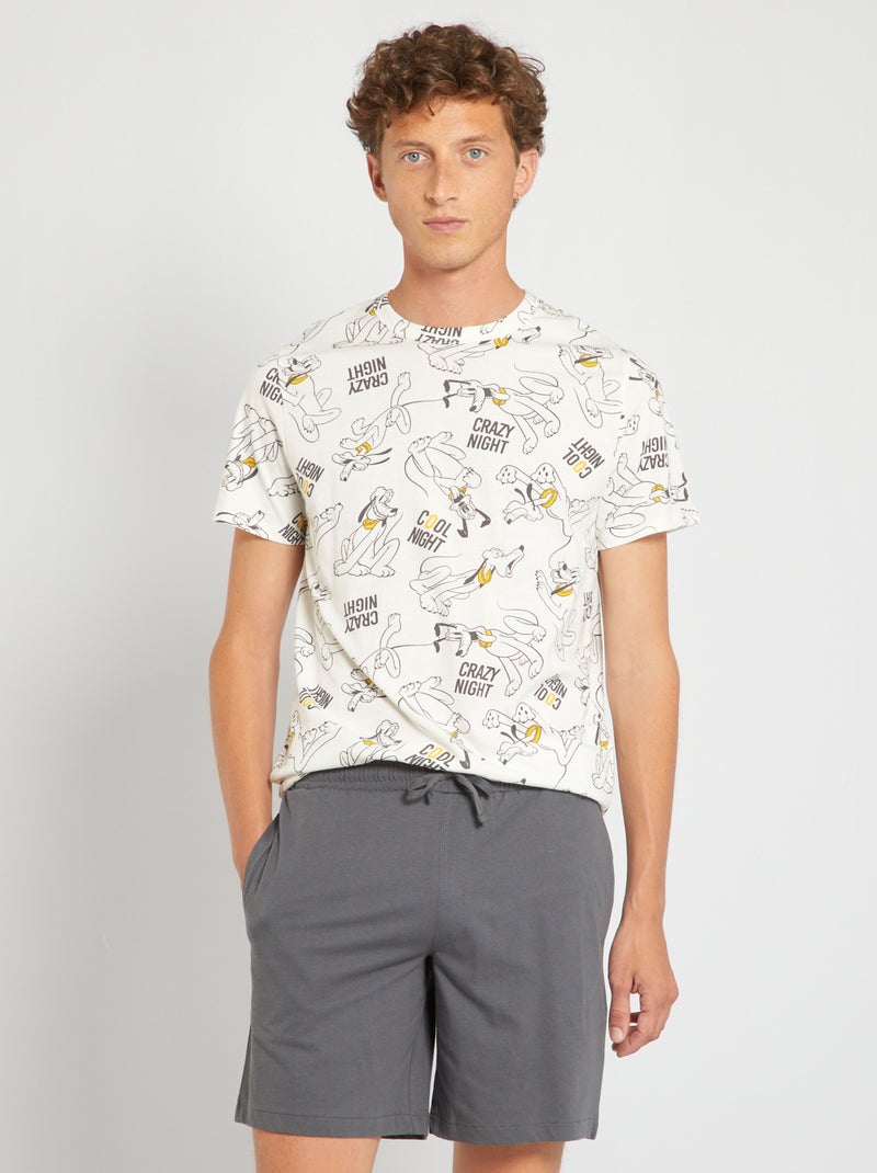 Pijama corto 'Disney' - 2 piezas BLANCO - Kiabi