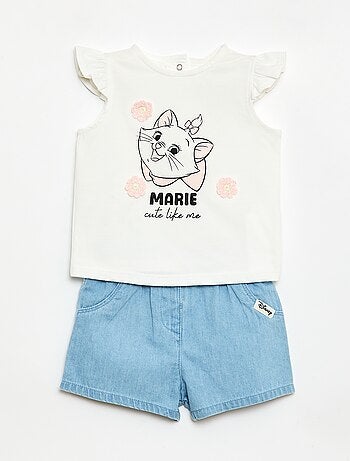 Pijama corto 'Disney' 'Marie' - 2 piezas