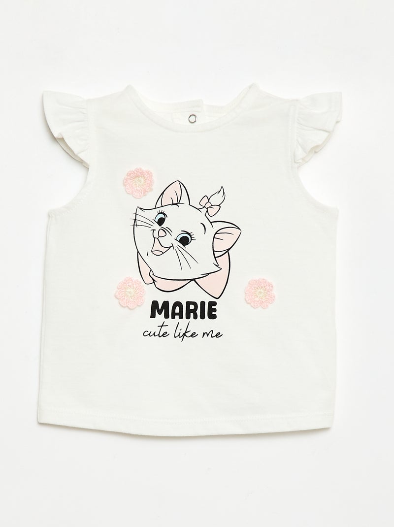 Pijama corto 'Disney' 'Marie' - 2 piezas Blanco - Kiabi