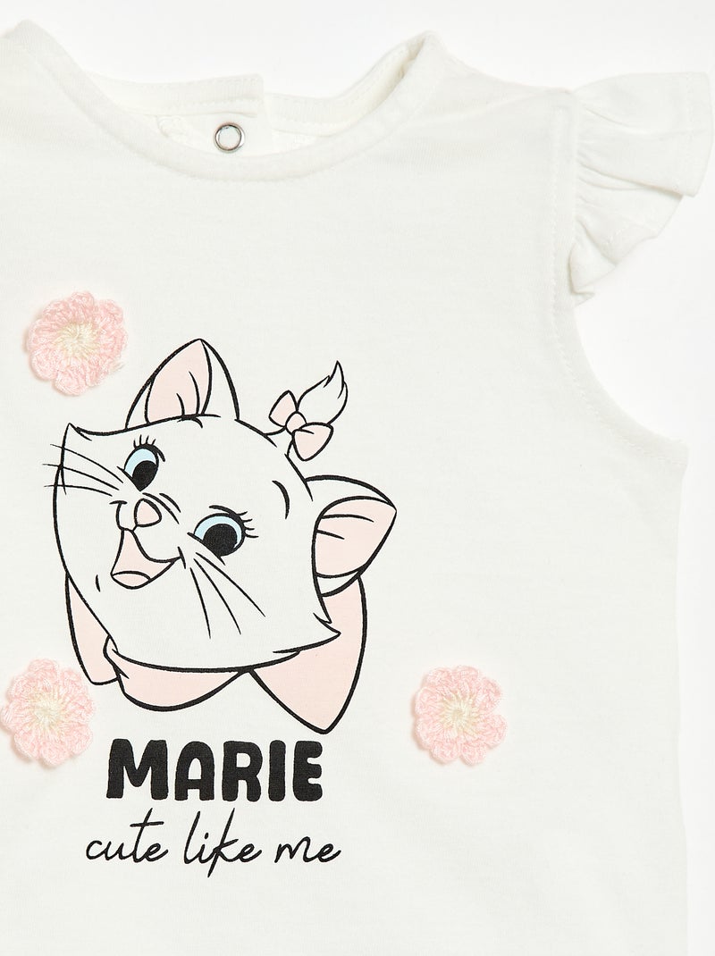 Pijama corto 'Disney' 'Marie' - 2 piezas Blanco - Kiabi