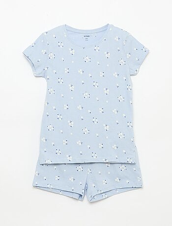 Pijama corto estampado - 2 piezas