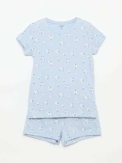 Pijama corto estampado - 2 piezas - Kiabi Pijama corto estampado - 2 piezas - Kiabi