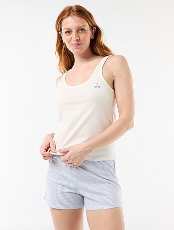 Pijama corto estampado - 2 piezas