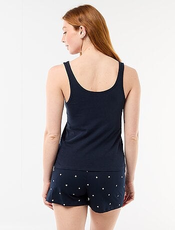 Pijama corto estampado - 2 piezas