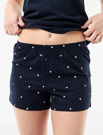 Pijama corto estampado - 2 piezas