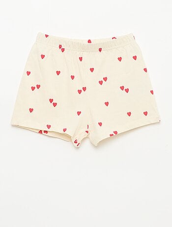 Pijama corto estampado - 2 piezas