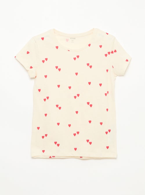 Pijama corto estampado - 2 piezas - Kiabi Pijama corto estampado - 2 piezas - Kiabi