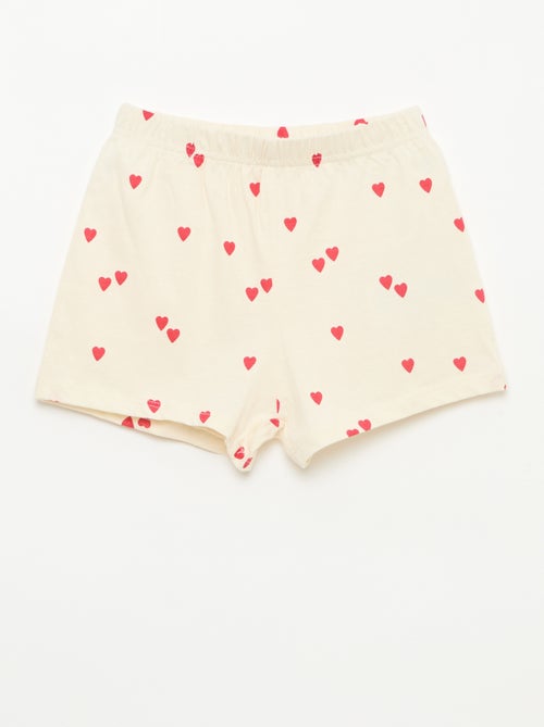 Pijama corto estampado - 2 piezas - Kiabi Pijama corto estampado - 2 piezas - Kiabi