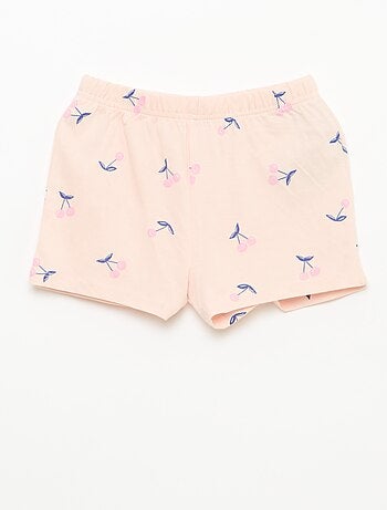 Pijama corto estampado - 2 piezas