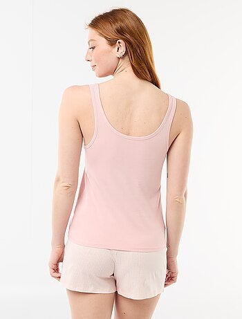 Pijama corto estampado - 2 piezas