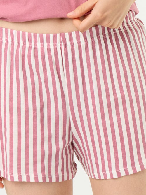 Pijama corto estampado - 2 piezas - Kiabi Pijama corto estampado - 2 piezas - Kiabi