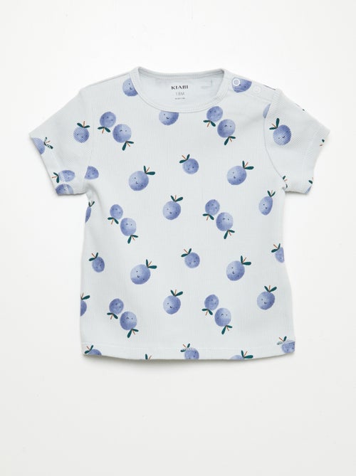 Pijama corto estampado - 2 piezas - Kiabi