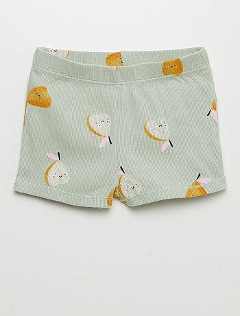 Pijama corto estampado - 2 piezas
