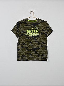 Pijama corto estampado - Kiabi