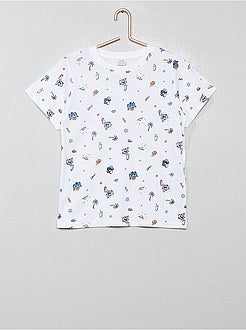 Pijama corto estampado - Kiabi