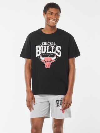 Pijama corto estampado 'Chicago Bulls' - 2 piezas