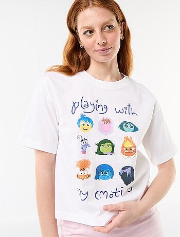 Pijama corto estampado 'Del Revés' - 2 piezas