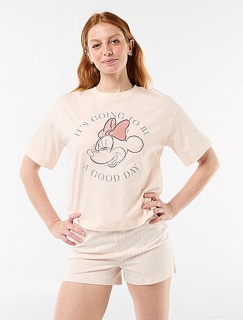 Pijama corto estampado 'Del Revés' - 2 piezas