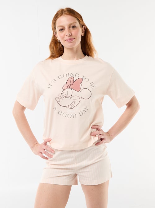 Pijama corto estampado 'Minnie' - 2 piezas - Kiabi