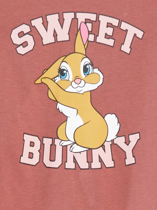 Pijama corto estampado 'Miss Bunny' - 2 piezas - Kiabi