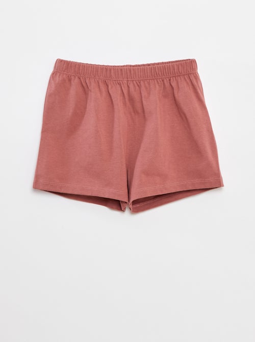 Pijama corto estampado 'Miss Bunny' - 2 piezas - Kiabi