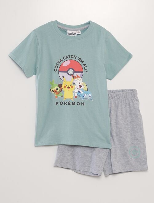 Pijama corto estampado 'Pokémon' - 2 piezas - Kiabi