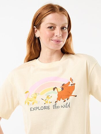 Pijama corto estampado 'Del Revés' - 2 piezas