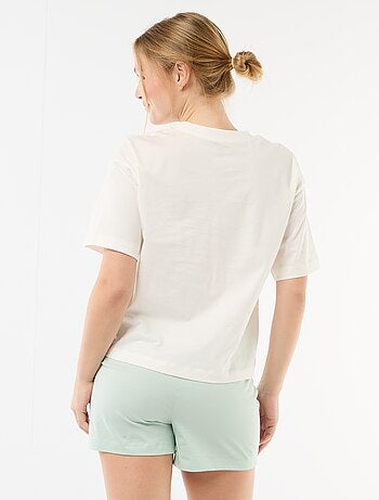 Pijama corto estampado 'Del Revés' - 2 piezas