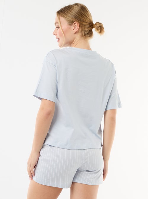 Pijama corto estampado 'Stitch' - 2 piezas - Kiabi