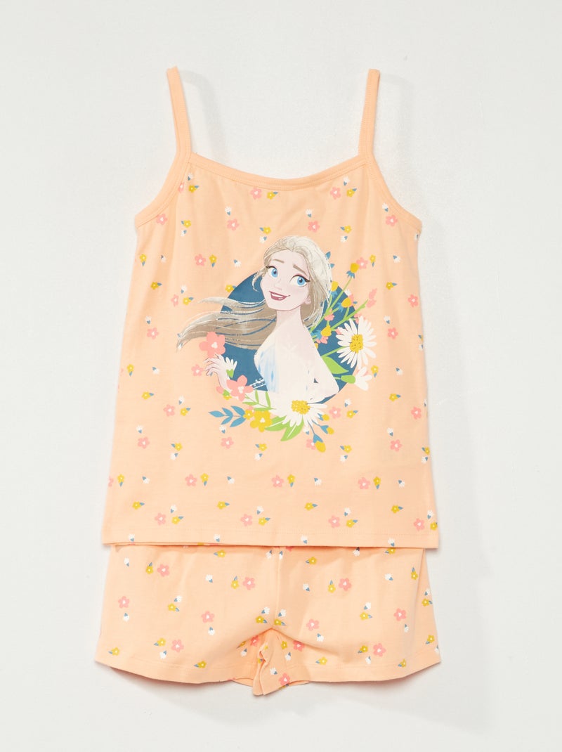 Pijama corto 'Frozen' - 2 piezas naranja - Kiabi