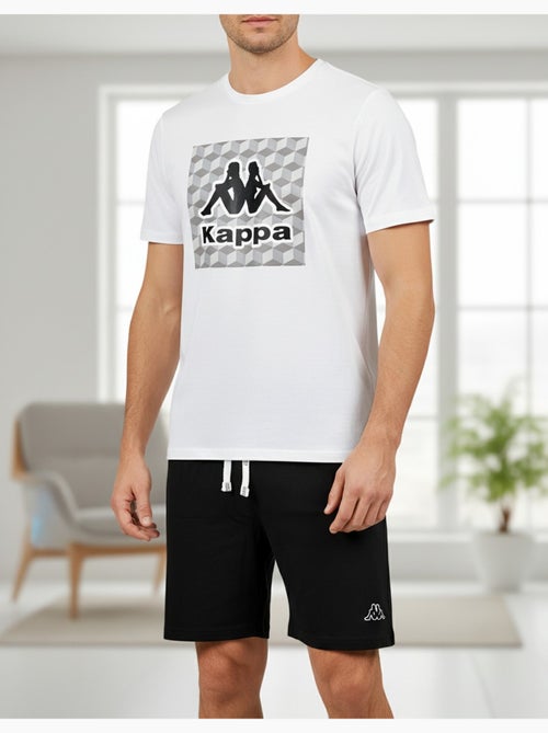 Pijama Corto Hombre Algodón KAPPA - Kiabi Pijama Corto Hombre Algodón KAPPA - Kiabi