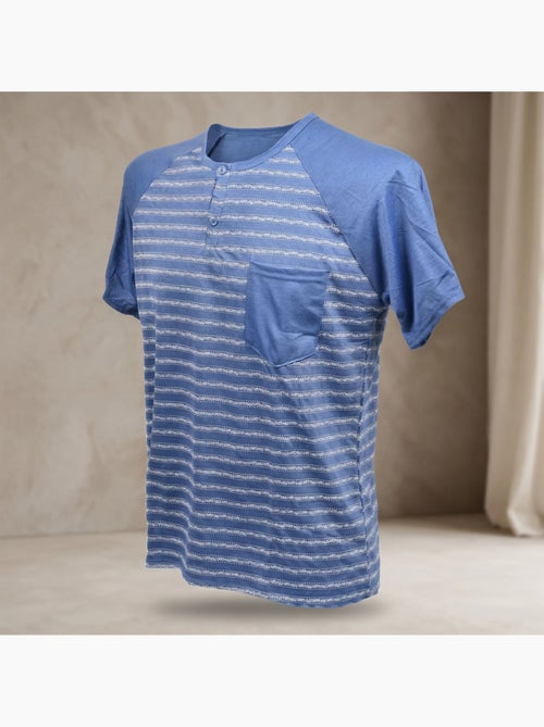 Pijama Corto Hombre Algodón OZABI - Kiabi Pijama Corto Hombre Algodón OZABI - Kiabi