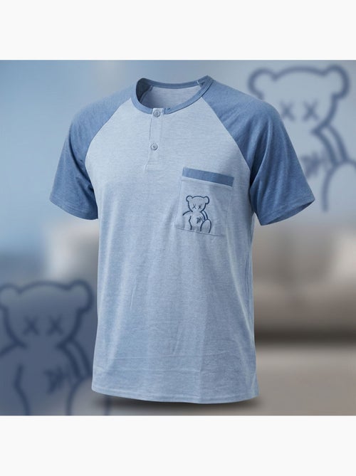 Pijama Corto Hombre Algodón OZABI - Kiabi Pijama Corto Hombre Algodón OZABI - Kiabi