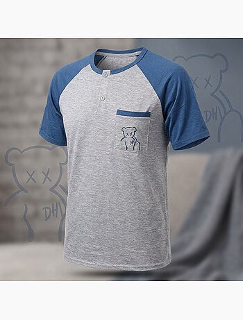 Pijama Corto Hombre Algodón OZABI