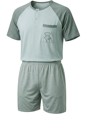 Pijama Corto Hombre Algodón OZABI