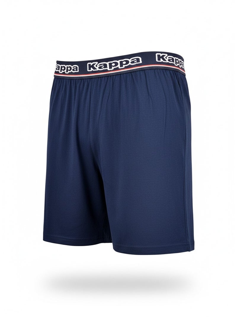 Pijama Corto Hombre KAPPA Algodón Blanco Azul - Kiabi