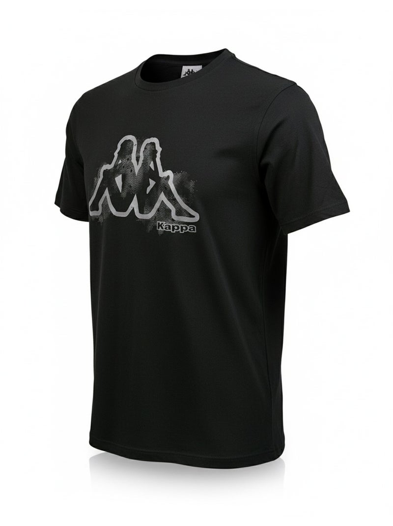 Pijama Corto Hombre KAPPA Algodón Negro - Kiabi