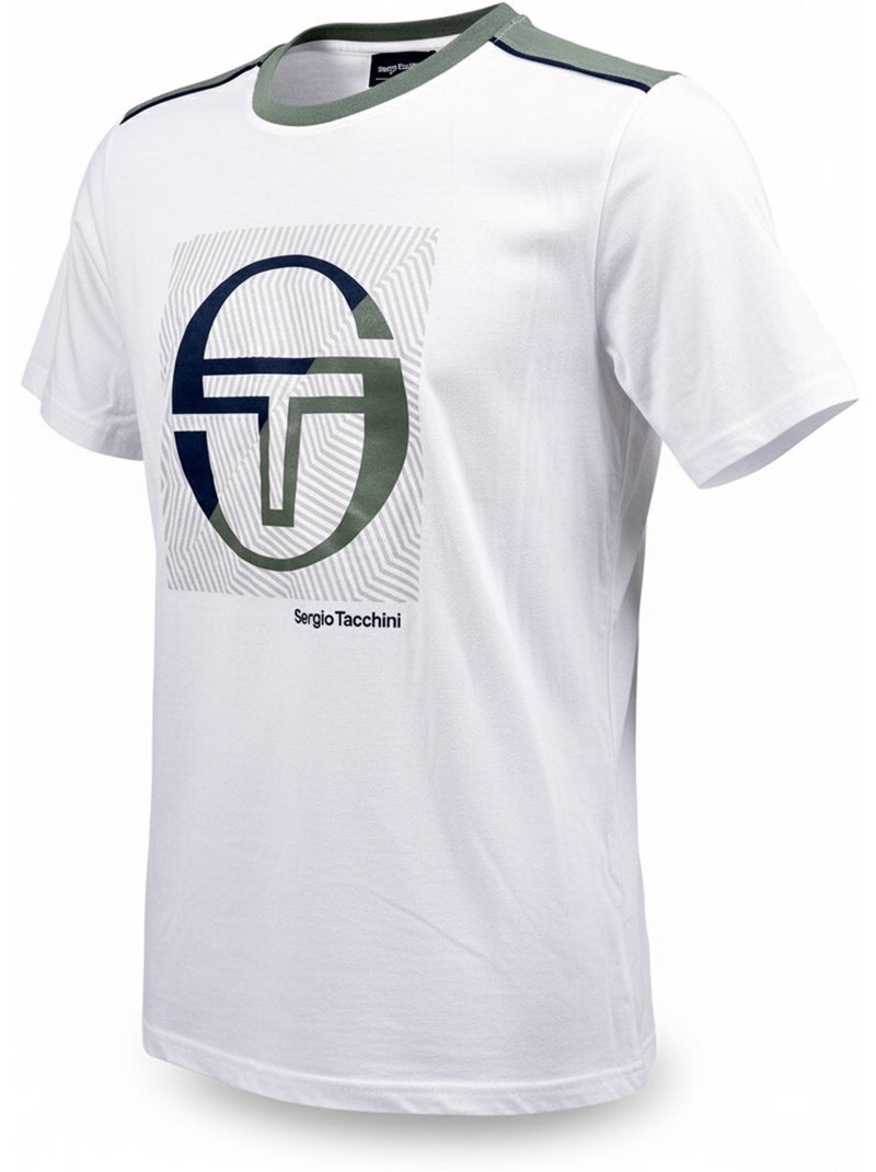 Pijama Corto Hombre SERGIO TACCHINI Blanco/Caqui - Kiabi