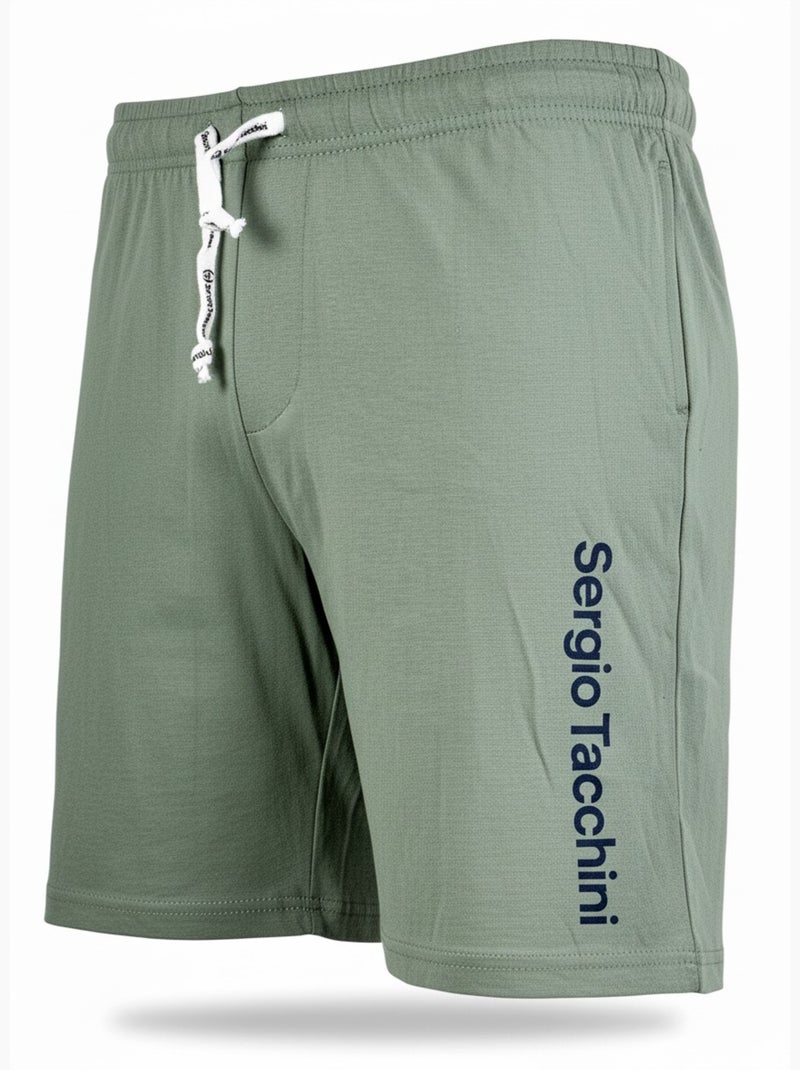 Pijama Corto Hombre SERGIO TACCHINI Blanco/Caqui - Kiabi